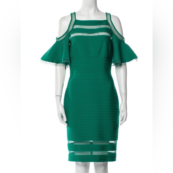 Tadashi Shoji Carlyn Green Dress | Small - Picture 3 of 10